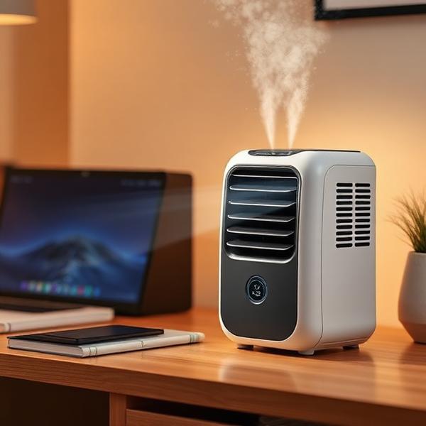 Air Conditioner Air Cooler Fan — Water Cooling Mini Desk Fan