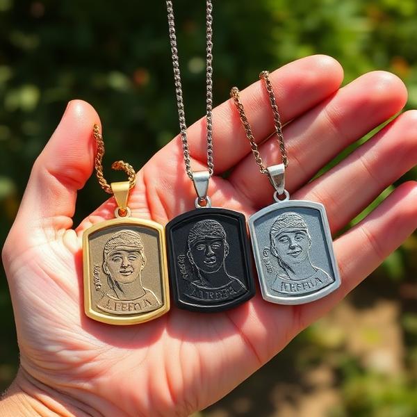 Custom Eyes Photo Necklace — Stainless Steel Customized Pendant
