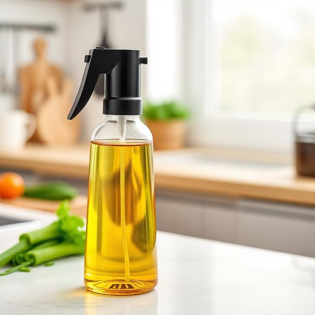 2 In 1 Oil Sprayer Bottle — BBQ Cooking Olive Oil Dispenser