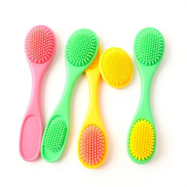 Dogs Cats Pet Bath Brush — Silicone Cleaning Brush Set